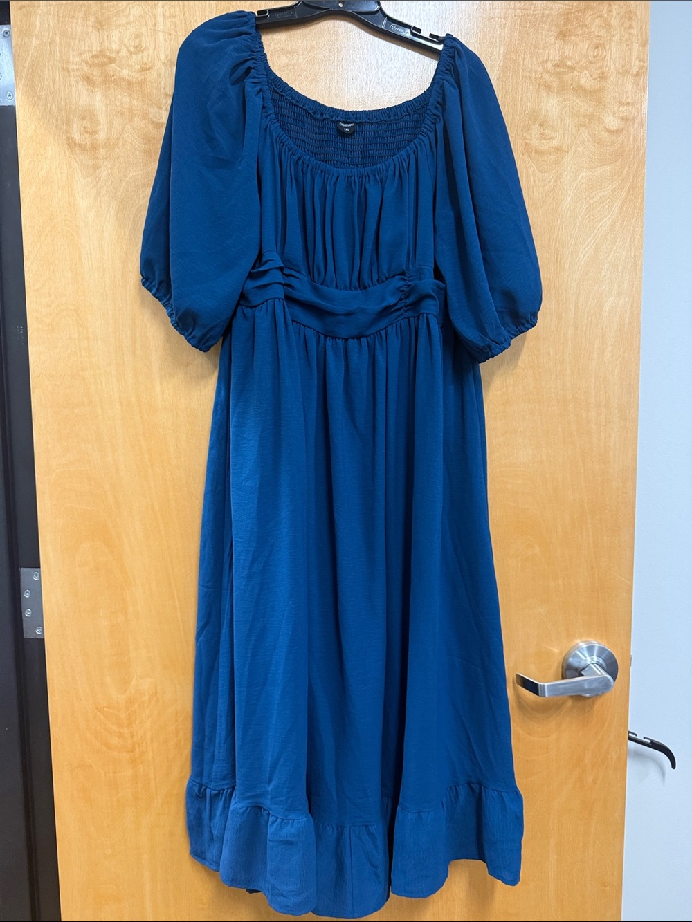 Women’s Midi Dress in Deep Teal Blue